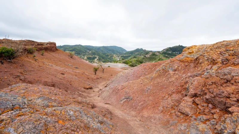 Farbige Landschaft auf La Gomera