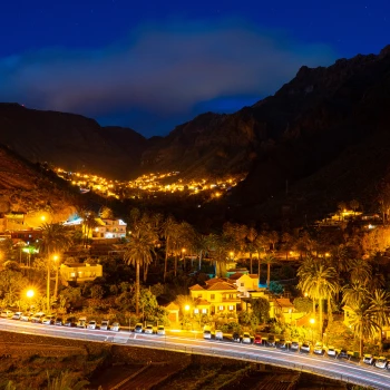 Nachtaufnahme des Valle Gran Rey