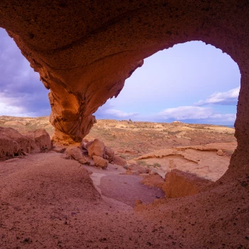 Arco de Tajao rock arch in the Canary Islands