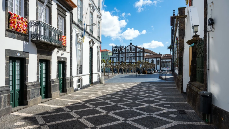 Ponta Delgada downtown feel