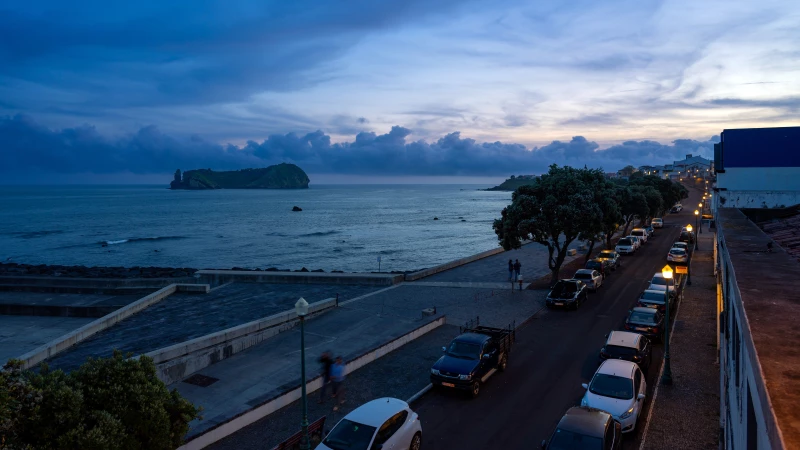 Vila Franca do Campo at sunset