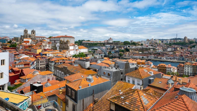 The historic old town of Porto