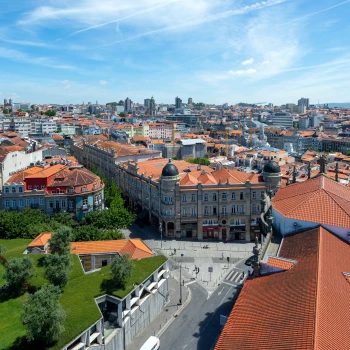 Ausblick vom Kirchturm der Igreja dos Clerigos