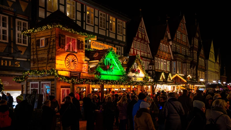 Weihnachtsmarkt in der Altstadt von Celle