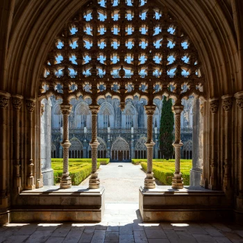 Monastery garden of Batalha Monastery