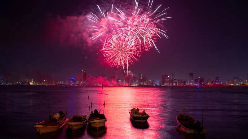 Feuerwerk in Muharraq Bahrain