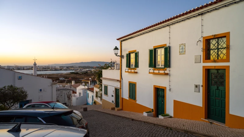 Colorful houses in Ferragudo