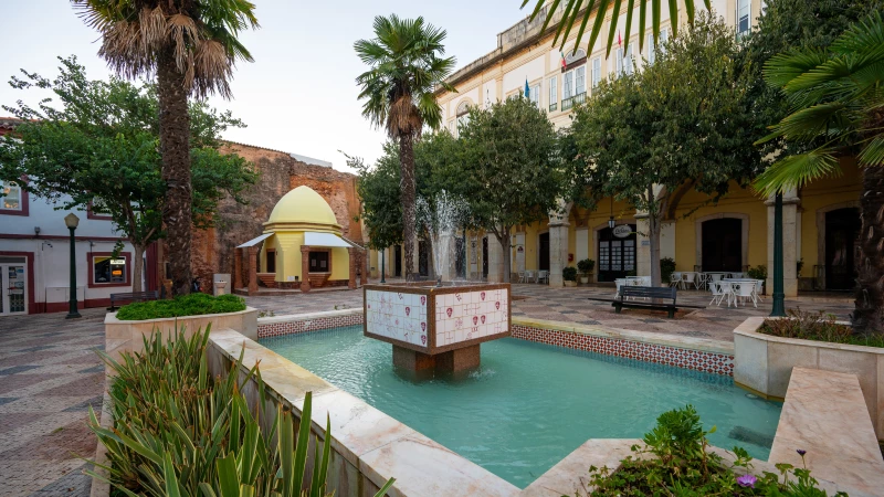 Central square in Silves