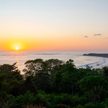 Sunset with sea view in Uvita