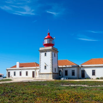 Lighthouse on the southwest coast of Portugal