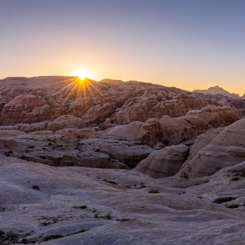 Sonnenuntergang in Wadi Musa