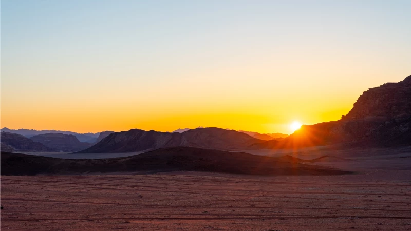 Sonnenuntergang im Wadi Rum Sonnenuntergang im Wadi Rum