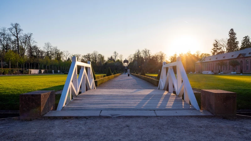 Bridge in the Schwetzingen Palace Gardens
