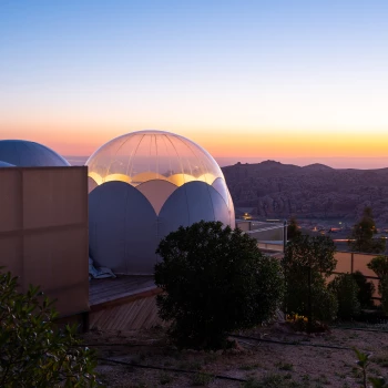 Sunset im Bubble Luxotel Petra