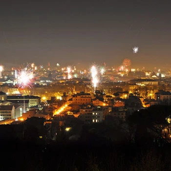 Feuerwerk an Silvester in Rom