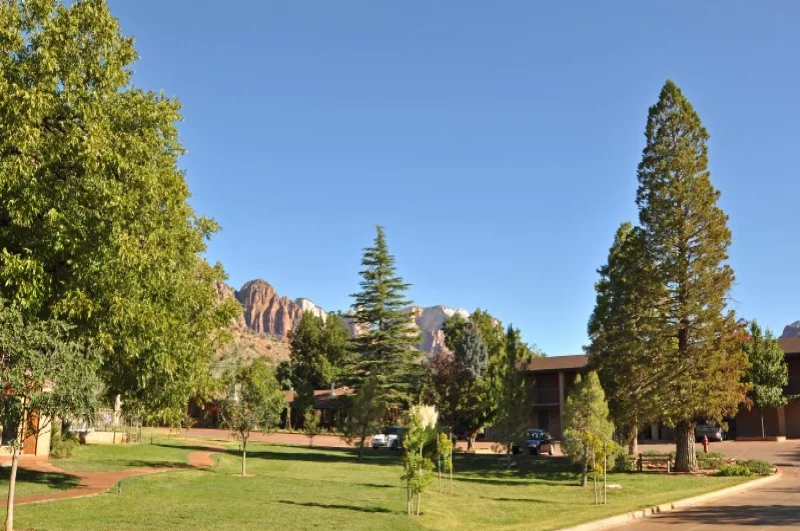 Top location at the entrance to Zion National Park