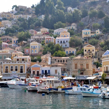 Schöne griechische Insel Symi