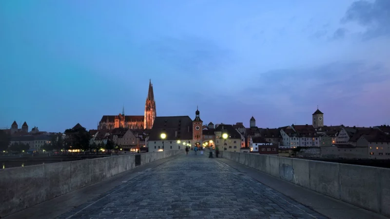 Skyline Regensburg with cathedral Skyline Regensburg with cathedral