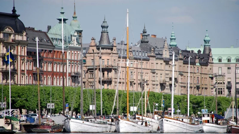 Uferpromenade in Stockholm