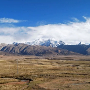 Mountains of Tibet from the Tibet Railway