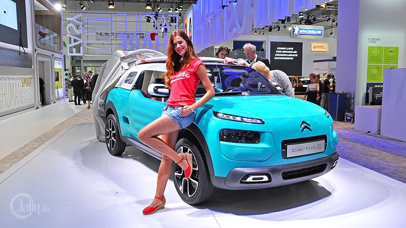 Hostess at Citroen at the IAA 2015 Hostess at Citroen at the IAA 2015