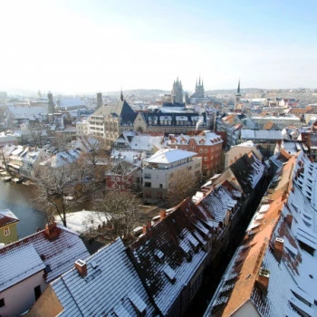 View over the roofs of Erfurt