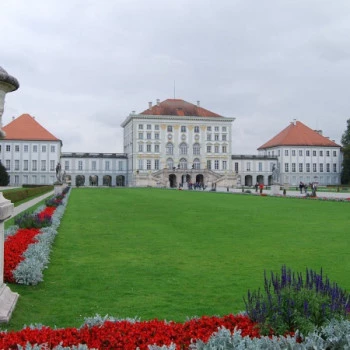 Garden of Nymphenburg Palace in Munich