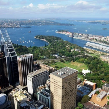 View from the AMP Tower in Sydney