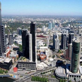 Melbourne Aussicht von den Rialto Towers