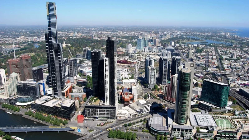 Melbourne Aussicht von den Rialto Towers